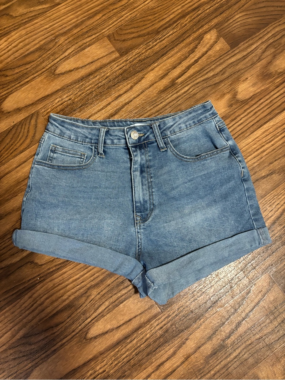 Women's High-Rise Denim Shorts - Light Blue Forever 21 * Waist 28